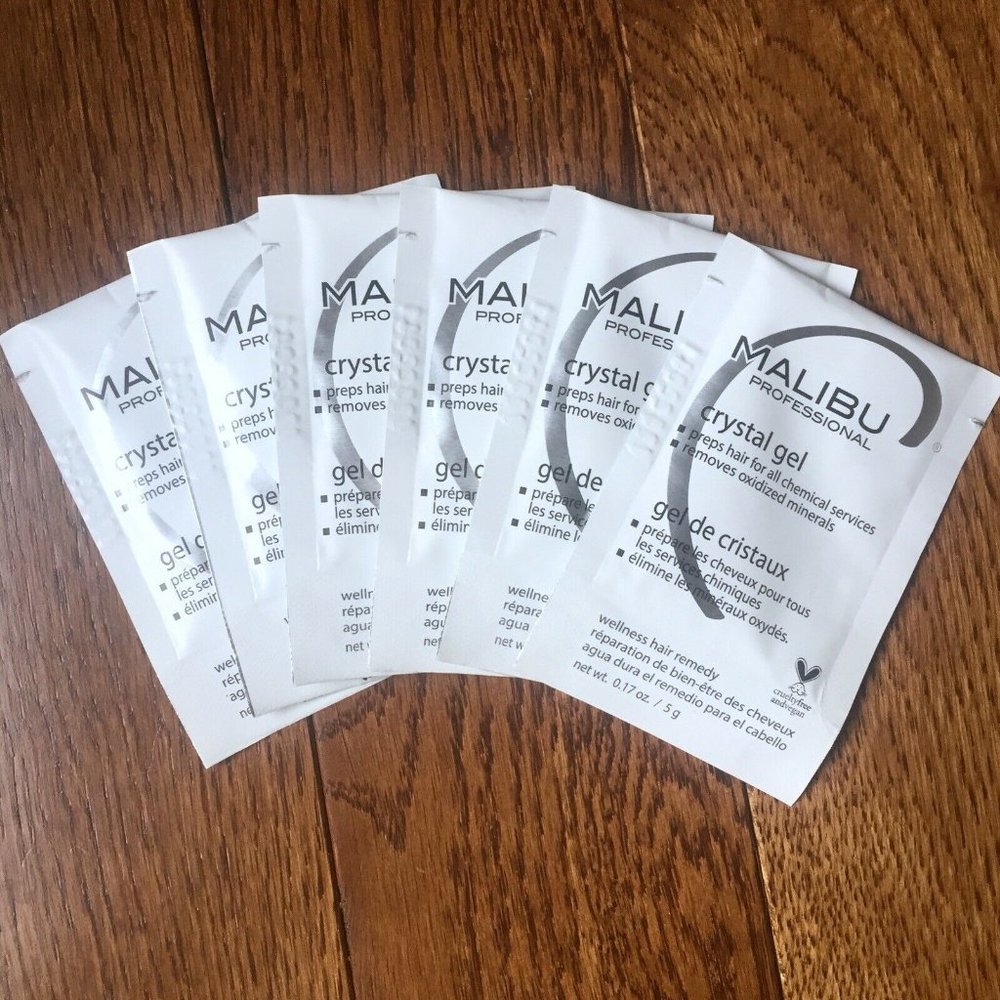 6 Malibu Crystal Gel Packets Removes Stains Orange Rust Old Color Remover NEW